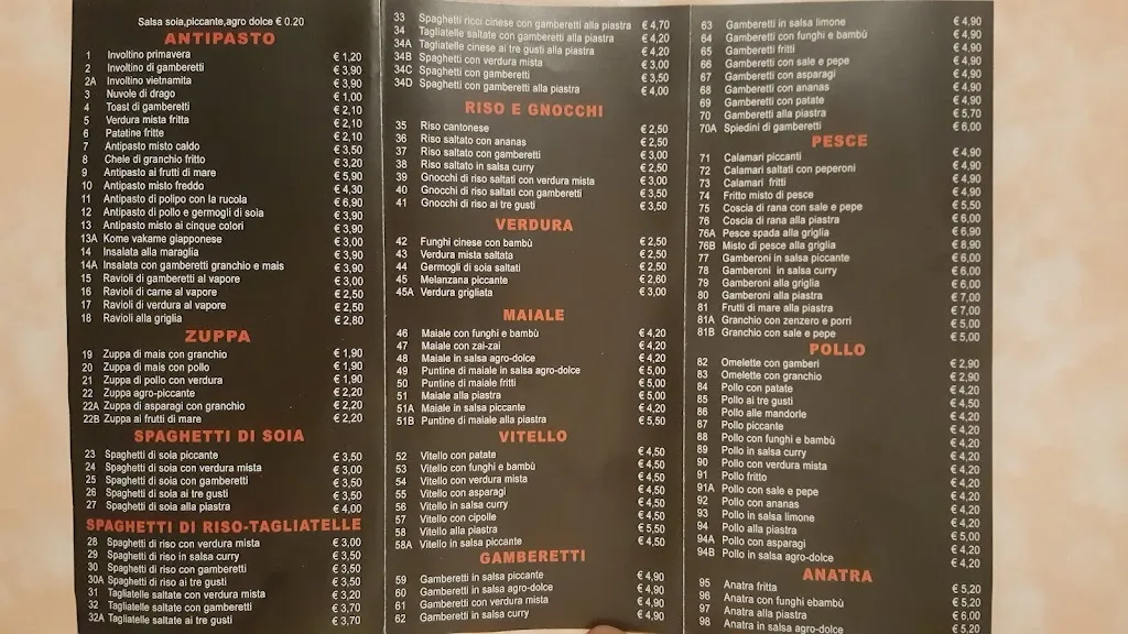 Menu_La Grande Muraglia_Cislago_image_3