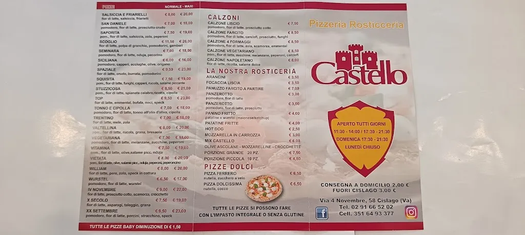 Menu_Pizzeria Rosticceria Castello_Cislago_image_1