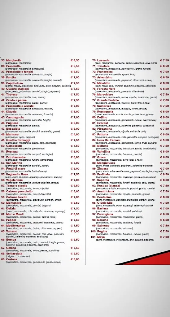 Menu_England's Rose The English Pub_Cividate Camuno_image_1