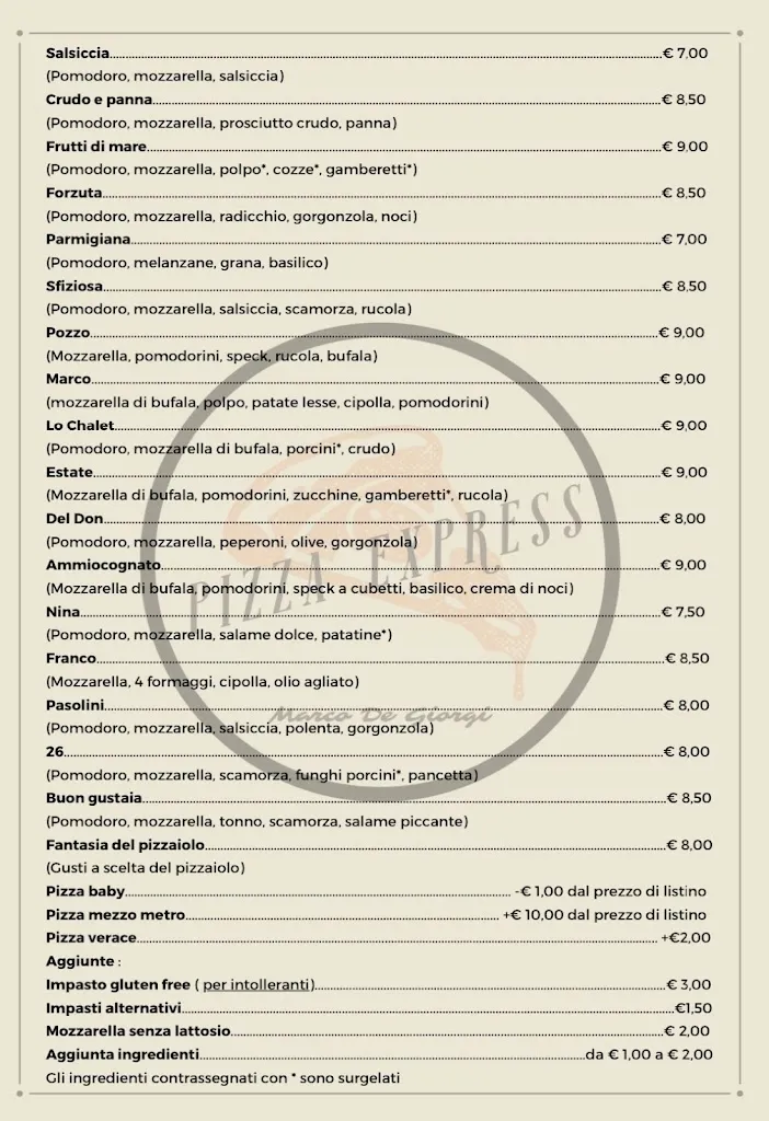 Menu_Pizza express_Coccaglio_image_1