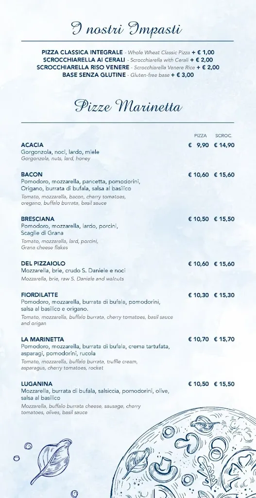 Menu_La Marinetta - Bar Pizzeria_Clusane_immagine_4