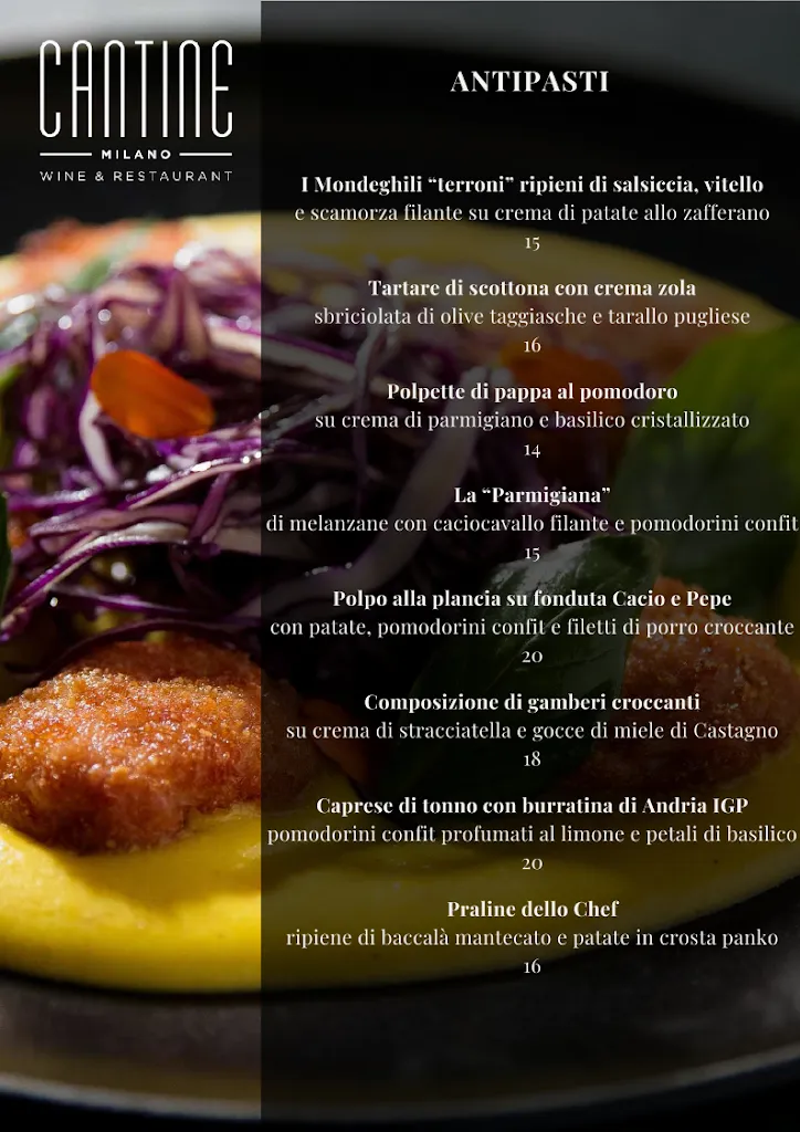 Menu_Cantine MILANO - WINE & RESTAURANT_Città metropolitana di Milano_image_1
