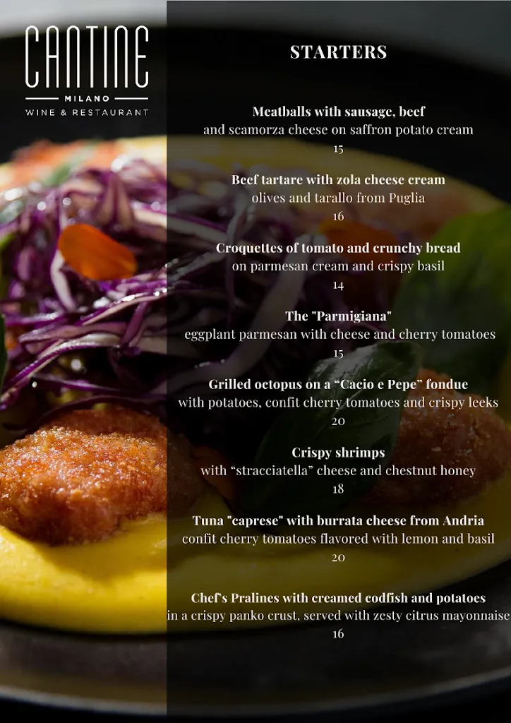 Menu_Cantine MILANO - WINE & RESTAURANT_Città metropolitana di Milano_image_2
