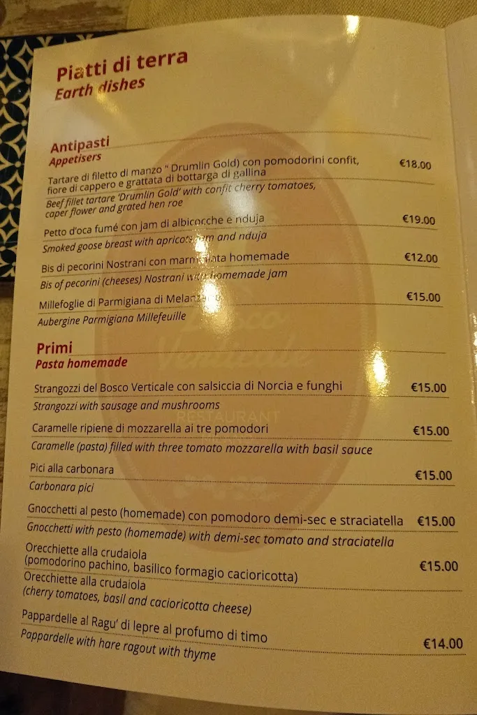 Menu_Bosco Verticale Restaurant_Città metropolitana di Milano_immagine_3