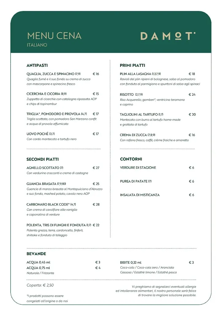 Menu_Damot' Ristorante_Città metropolitana di Milano_image_2