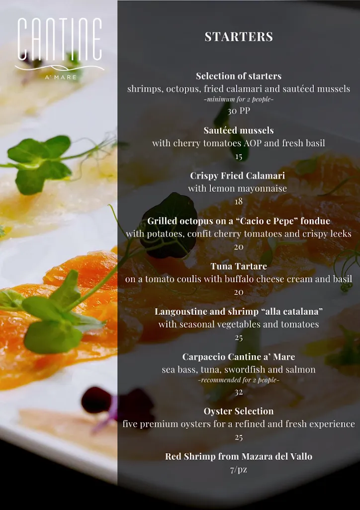 Menu_CANTINE A MARE - Ristorante di Pesce_Città metropolitana di Milano_image_2