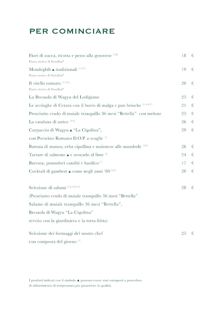 Menu_Ristorante Stendhal Brera_Città metropolitana di Milano_image_1