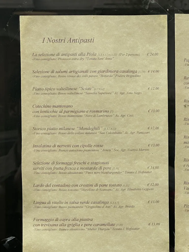 Menu_La Piola_Città metropolitana di Milano_image_1