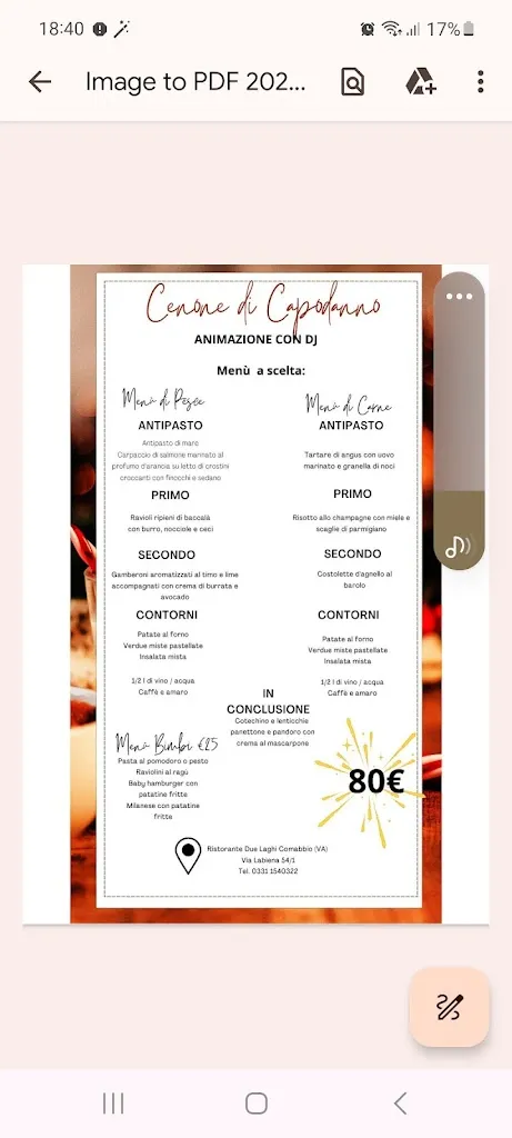 Menu_DUE LAGHI RISTORANTE & PIZZERIA_Comabbio_immagine_4