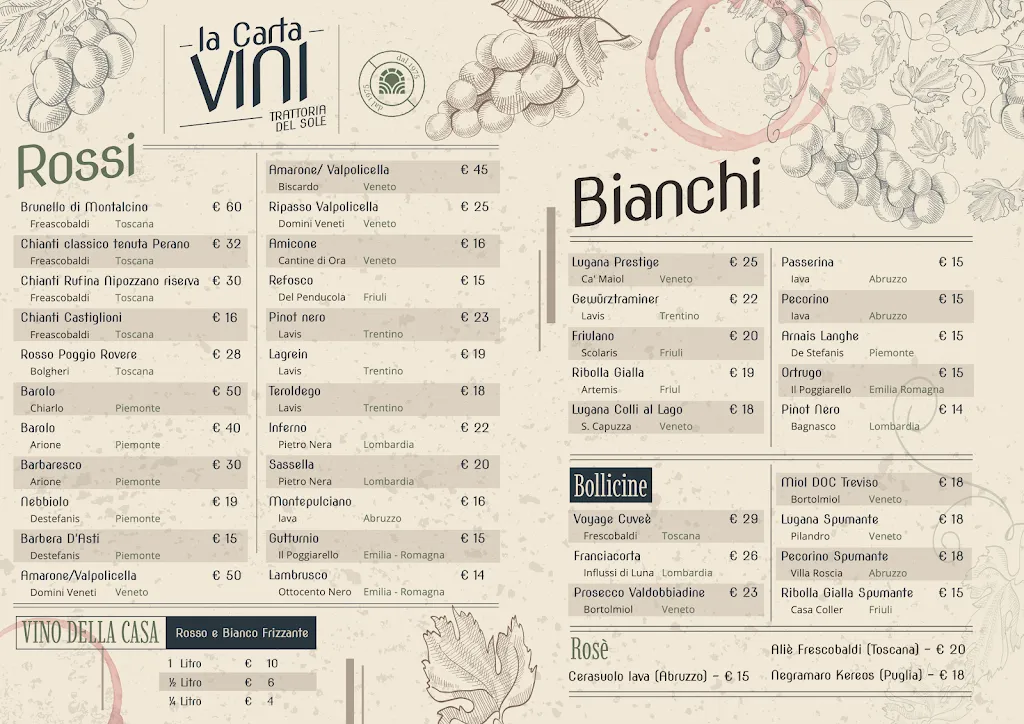 Menu_Trattoria Del Sole - Ristorante Tipico Lombardo_Comazzo_image_1
