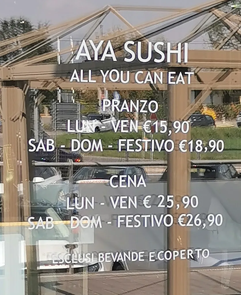 Menu_AYA Sushi Ristorante_Cologno al Serio_image_1