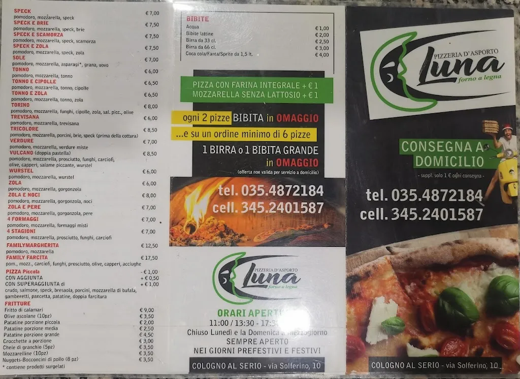 Menu_Pizzeria Luna_Cologno al Serio_image_2