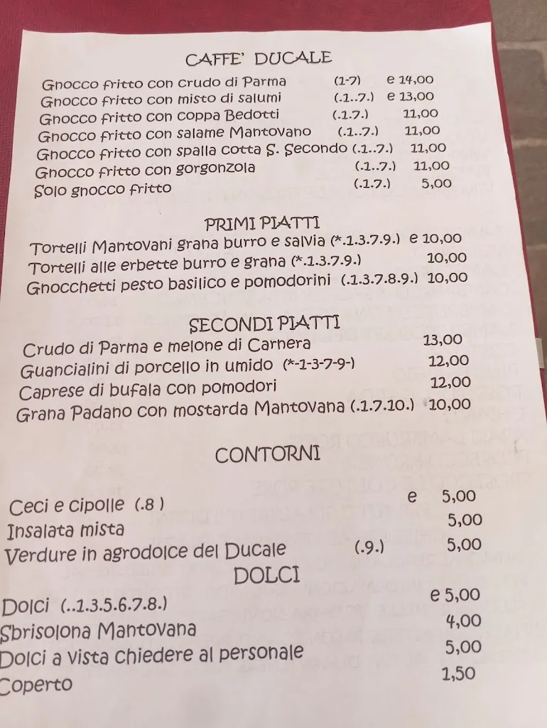 Menu_Ristorante Pizzeria Bar Ducale | Cucina Tipica Mantovana_Commessaggio_image_1