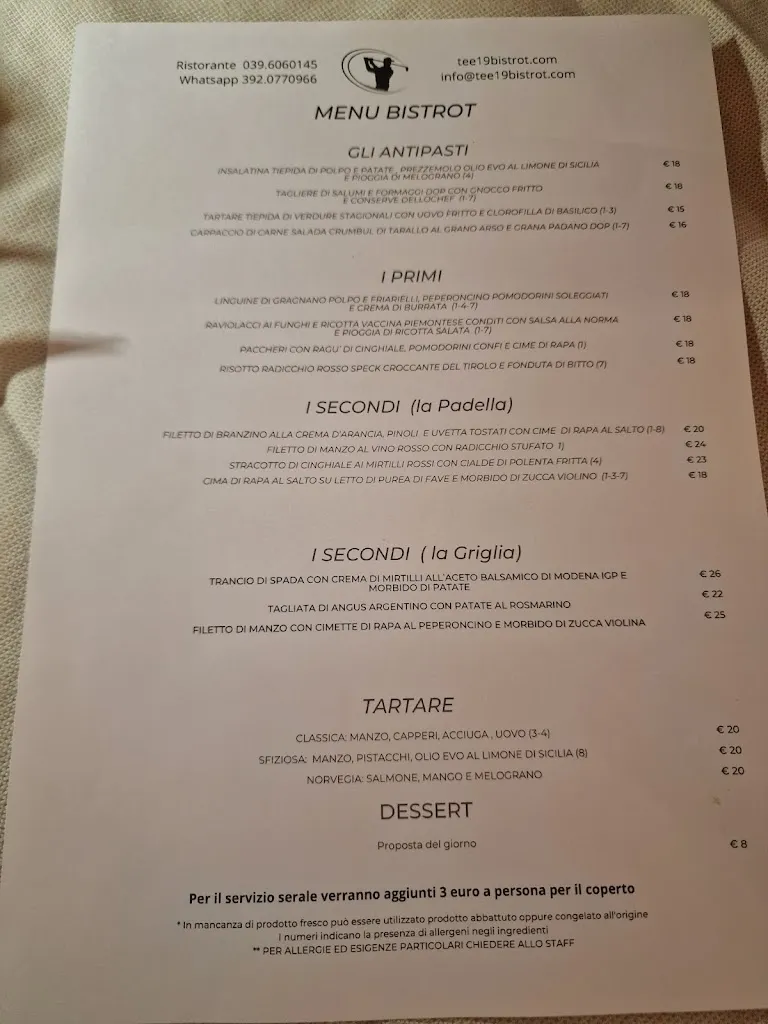 Menu_Bistrot Tee 19 Golf club Villa Paradiso_Cornate d'Adda_image_4