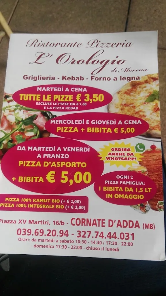 Moreno Spagnolo_Pizzeria L'orologio_Cornate d'Adda_review