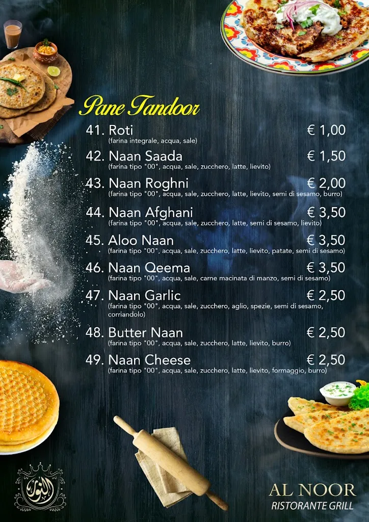 Menu_AL NOOR Ristorante Grill cucina indiana e pakistana_Corbetta_image_4
