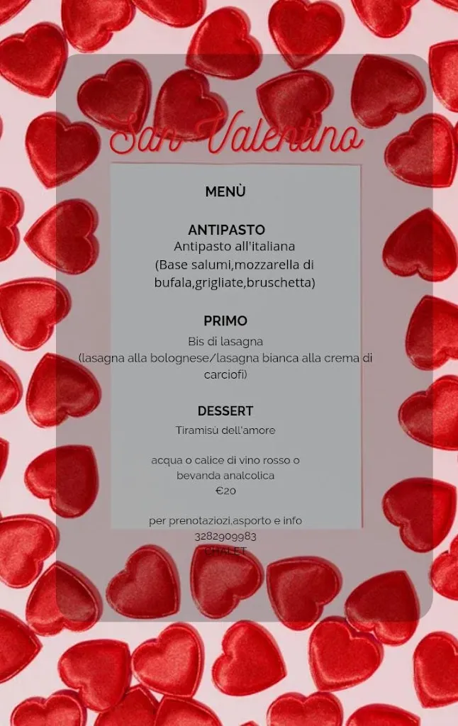 Menu_Chalet Apricena_Apricena_image_1