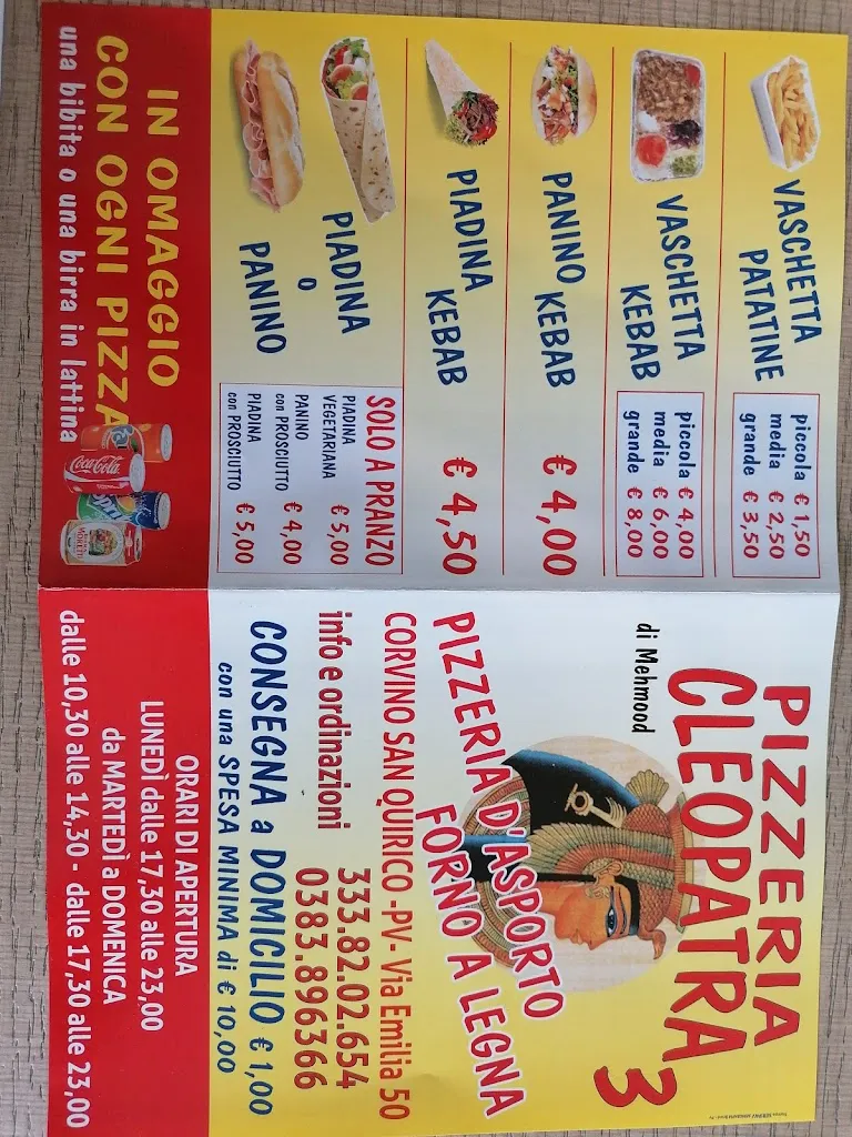 Menu_Pizzeria & Kebab Cleopatra3 di Mehmood Qaiser_Corvino San Quirico_image_1