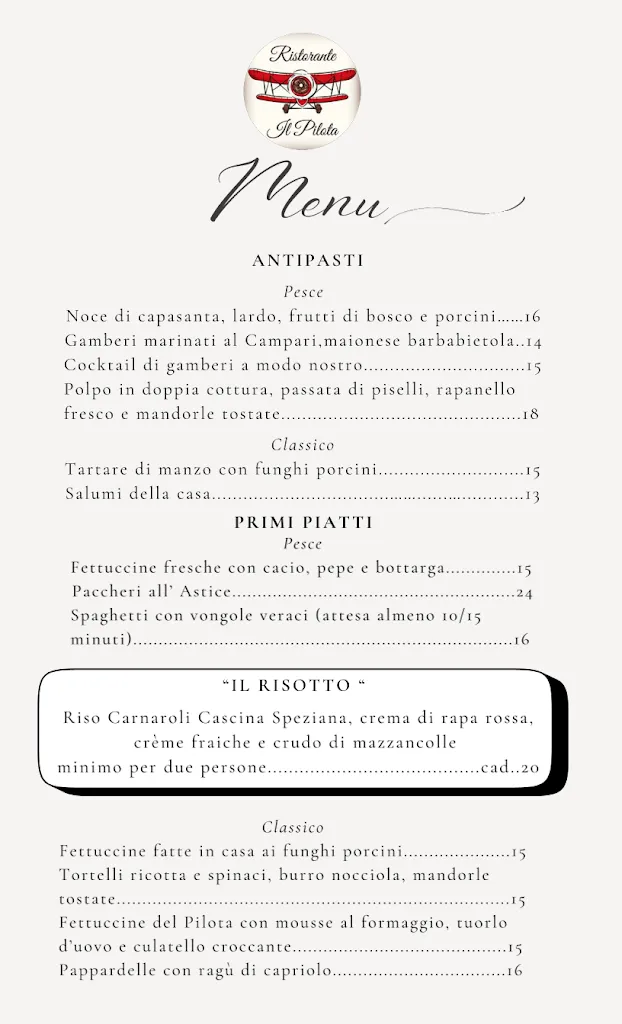 Menu_Ristorante Il Pilota - Spessa Po' _Costa de' Nobili_image_1