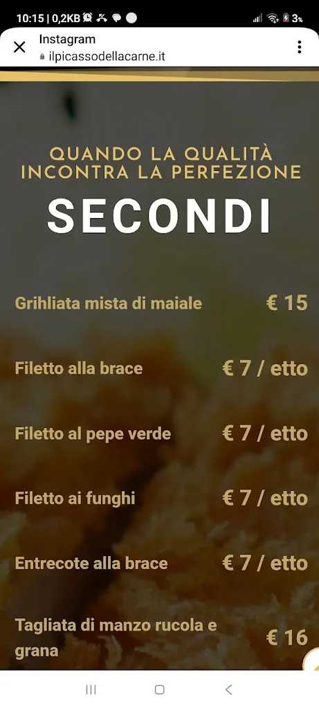 Menu_Il Picasso della Carne - Ristorante & Braceria_Apricena_image_1