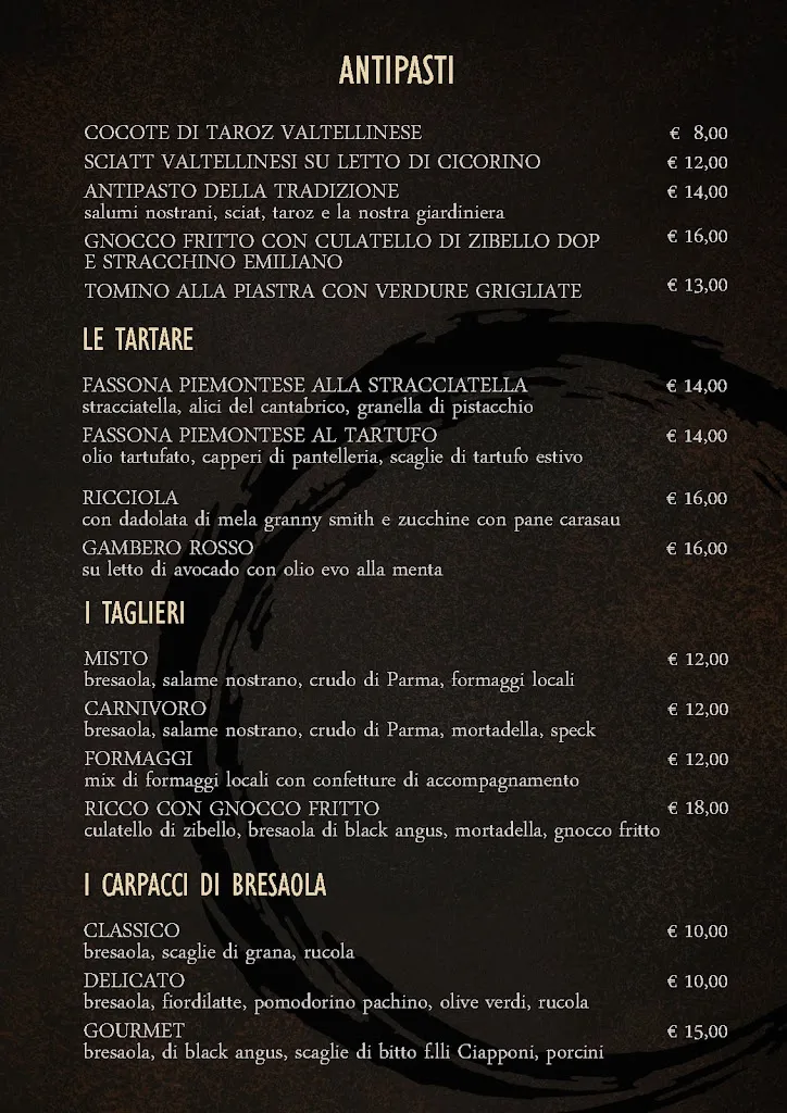 Menu_Ottocento osteria con cucina_Cosio Valtellino_immagine_1