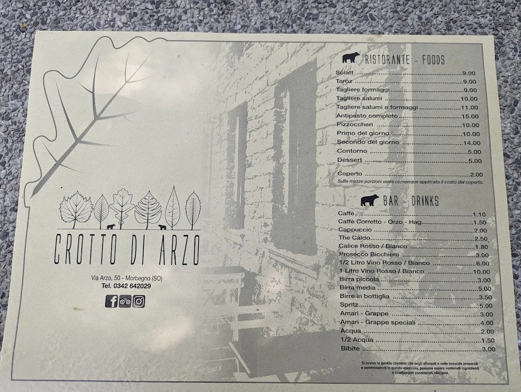Menu_Crotto di Arzo di L.B._Cosio Valtellino_image_4