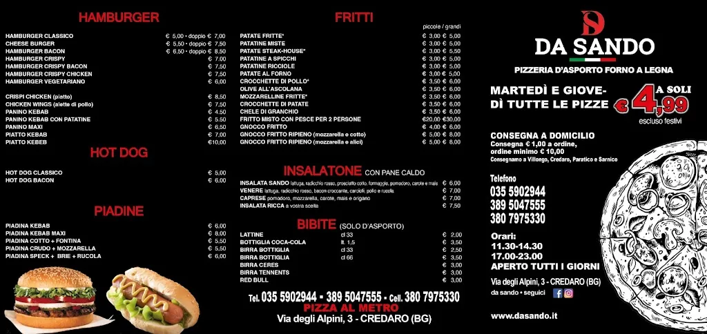Menu_Pizzeria DA SANDO_Credaro_image_4