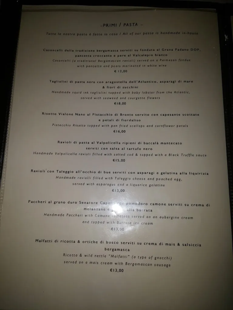 Menu_Dinner al numero 24_Credaro_image_1