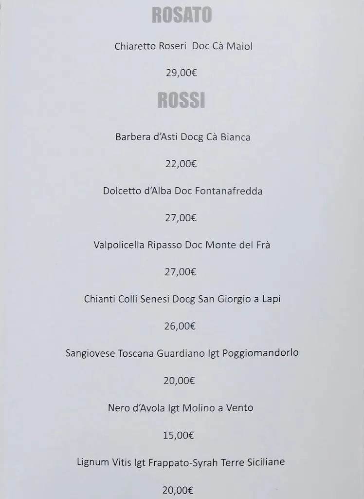 Menu_The king cafe restaurant_Cremenaga_immagine_1