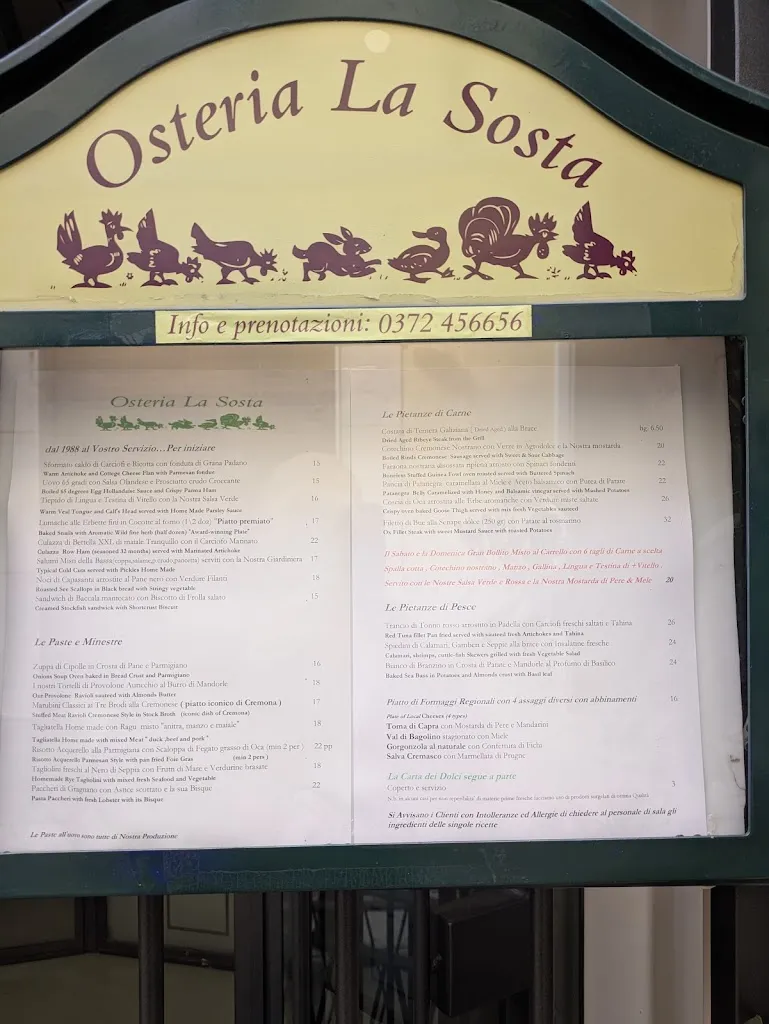 Menu_Osteria La Sosta_Cremona_image_1
