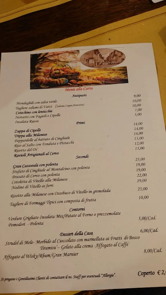 Menu_Trattoria Milanese Fuori Milano - Caffè della Posteria_Cusago_image_2