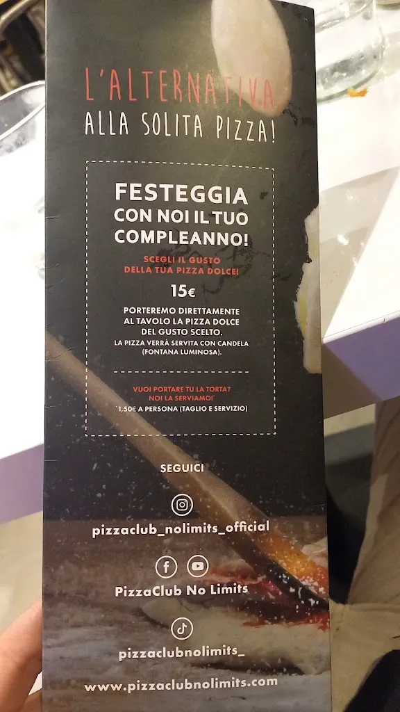 Menu_PizzaClub No Limits - Cusago_Cusago_image_4