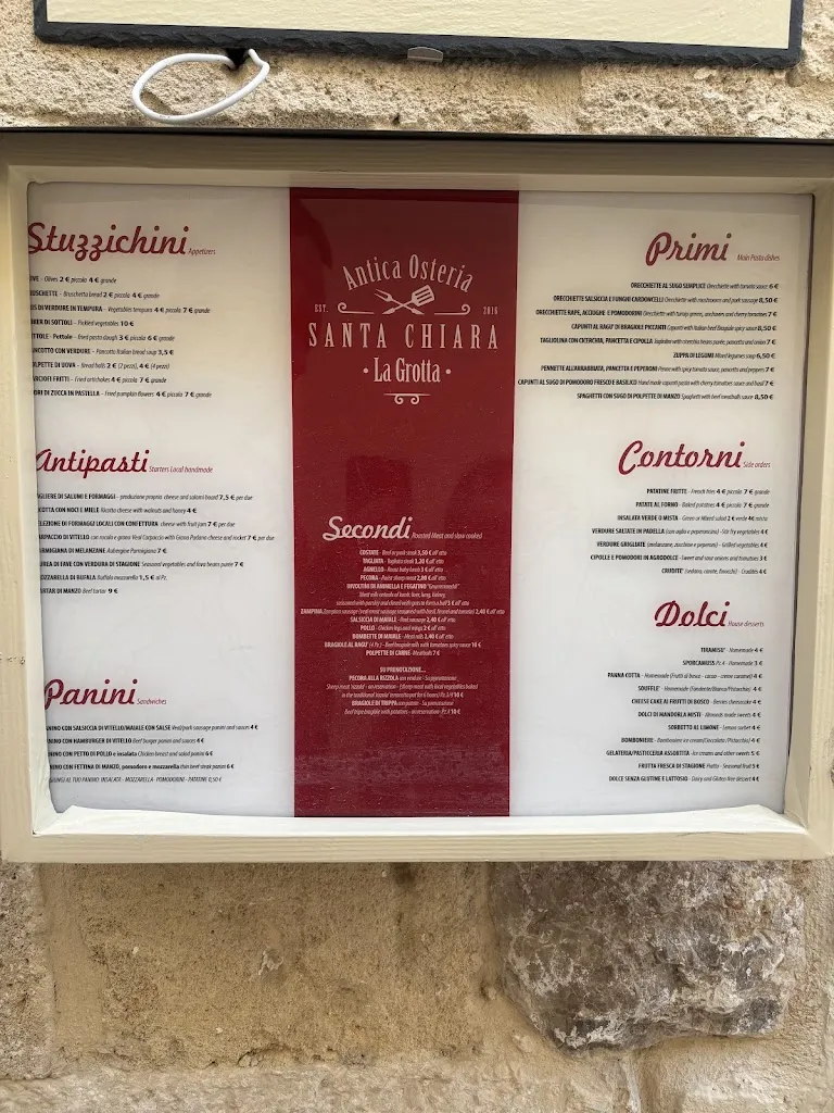 Menu_Osteria Santa Chiara_Altamura_image_1
