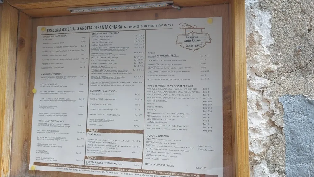 Menu_Osteria Santa Chiara_Altamura_image_3