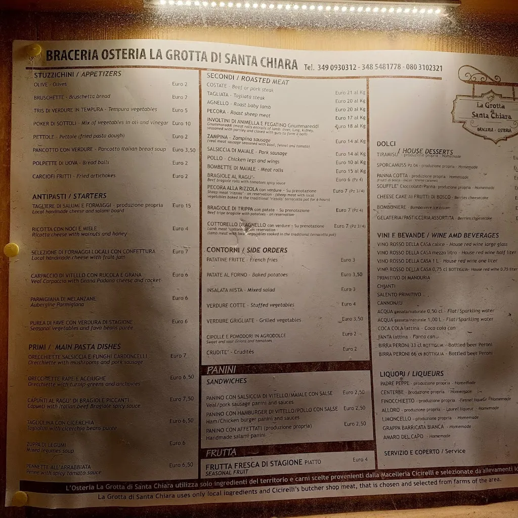 Menu_Osteria Santa Chiara_Altamura_image_4