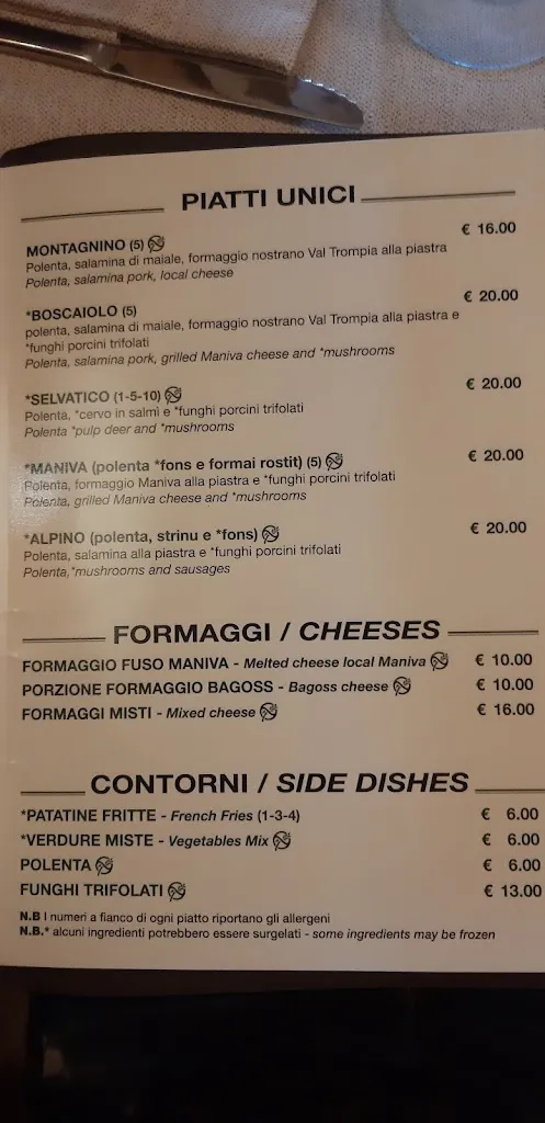 Menu_MANIVA DOSSO ALTO ALBERGO RISTORANTE BAR_Dosso-Ville_image_1