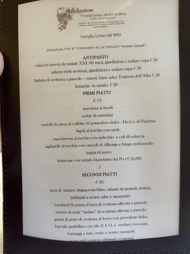 Menu_Trattoria Dell'Alba_Drizzona_image_2