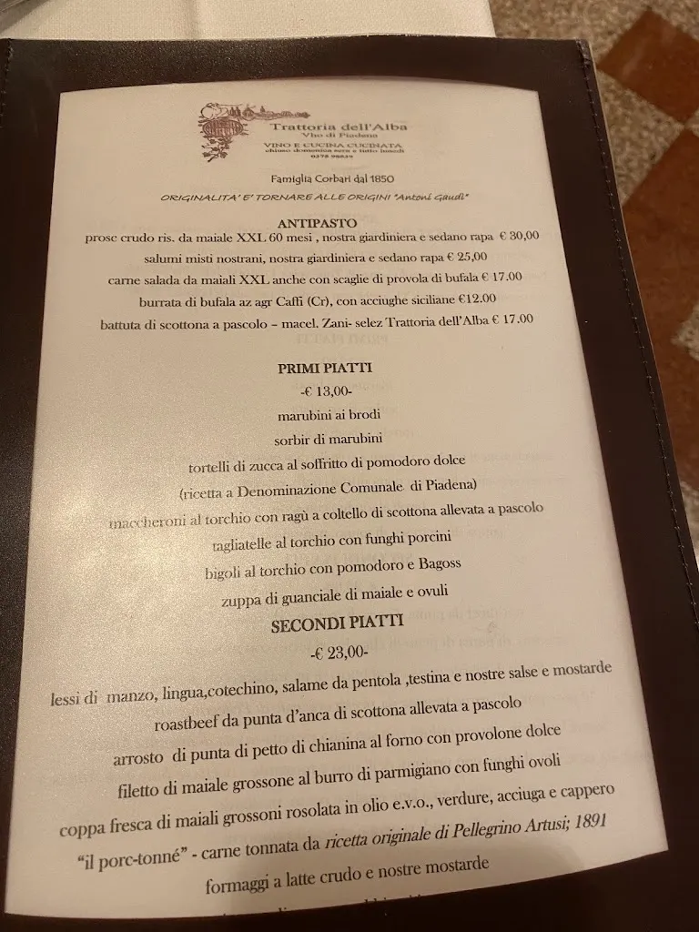 Menu_Trattoria Dell'Alba_Drizzona_image_4