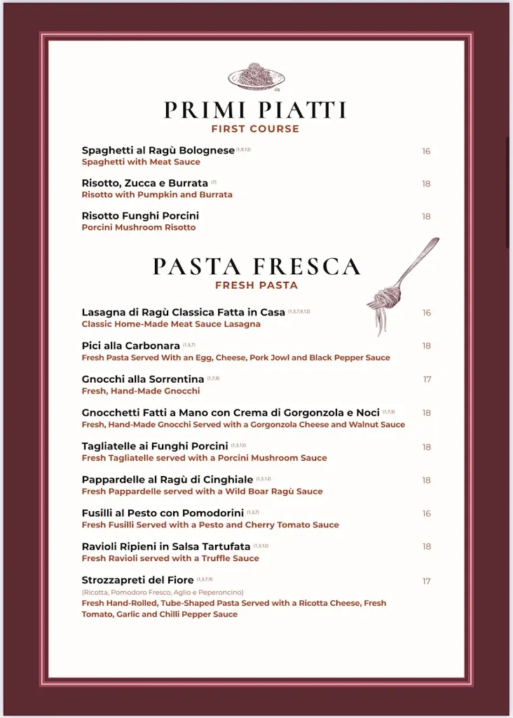 Menu_Osteria del Fiore - Piazza del Duomo Firenze_Duomo_image_2