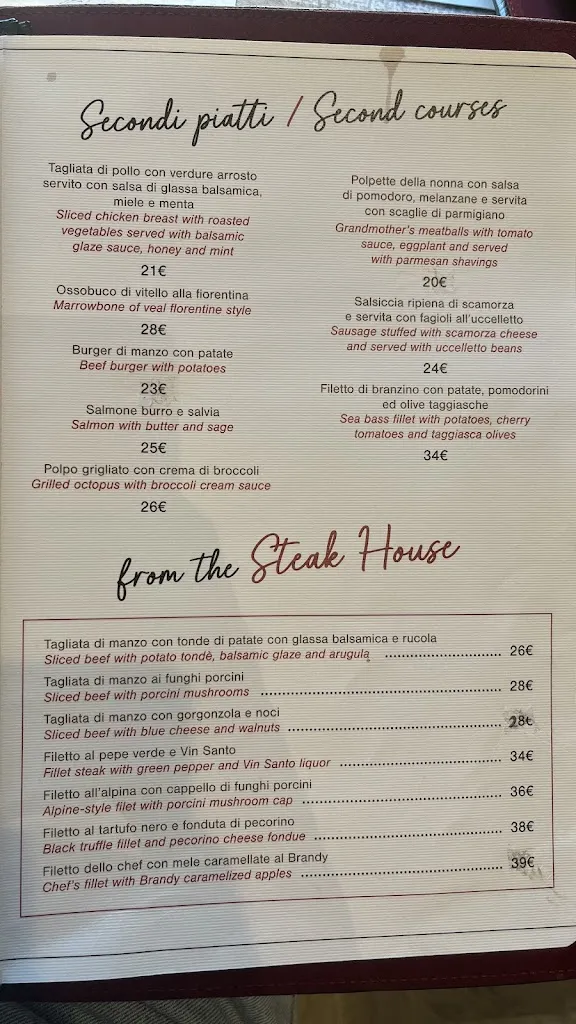 Menu_Ristorante la Cupola Steakhouse_Duomo_image_1