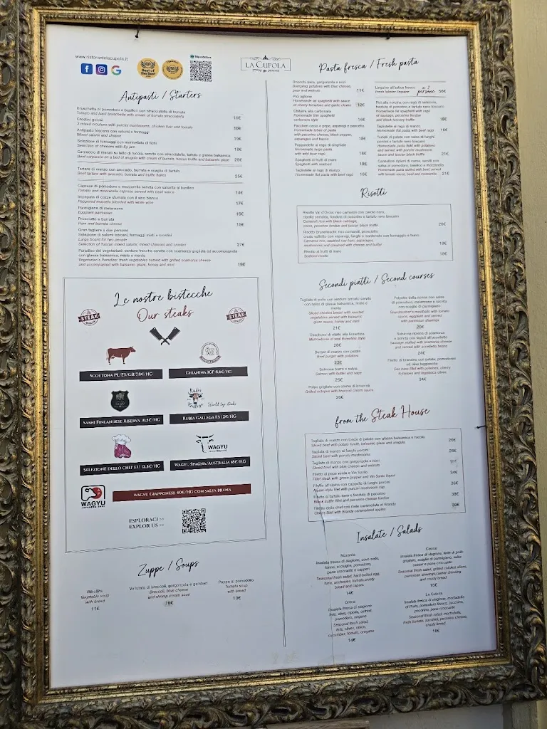 Menu_Ristorante la Cupola Steakhouse_Duomo_image_4