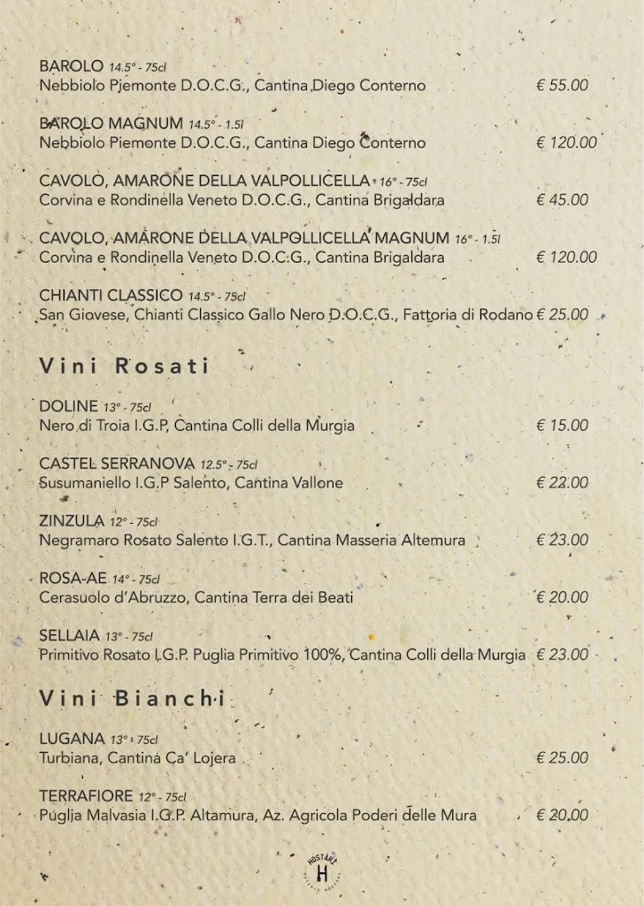 Menu_Hostàrì - Osteria Moderna_Altamura_image_2