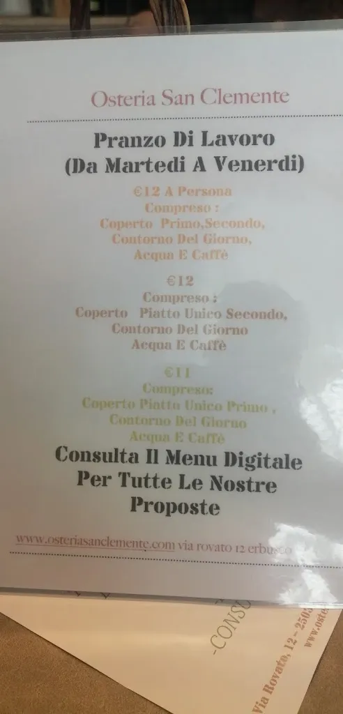 Menu_Osteria San Clemente_Erbusco_image_4