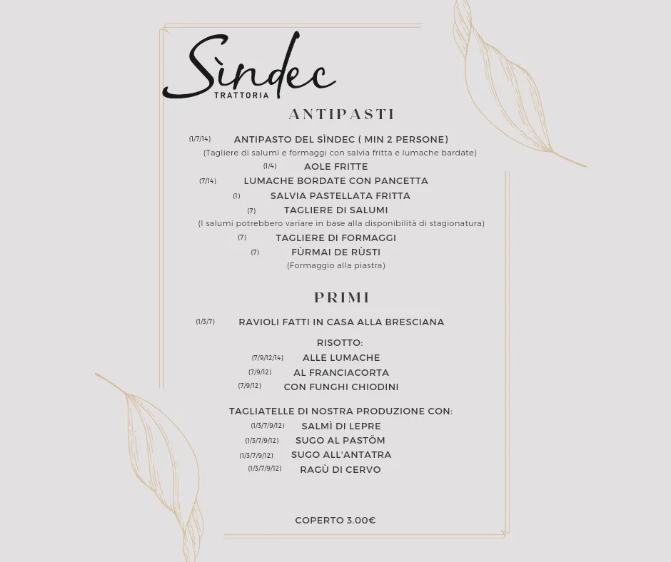 Menu_TRATTORIA SÍNDEC_Erbusco_image_1
