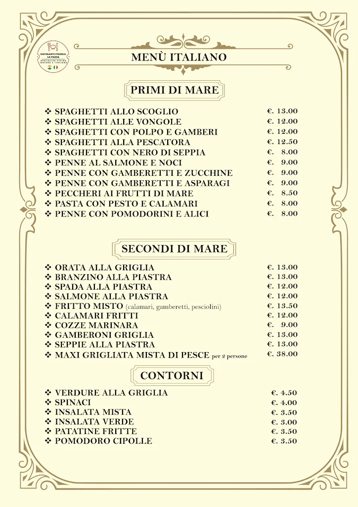 Menu_Ristorante Pizzeria La Piazza_Erbusco_image_2