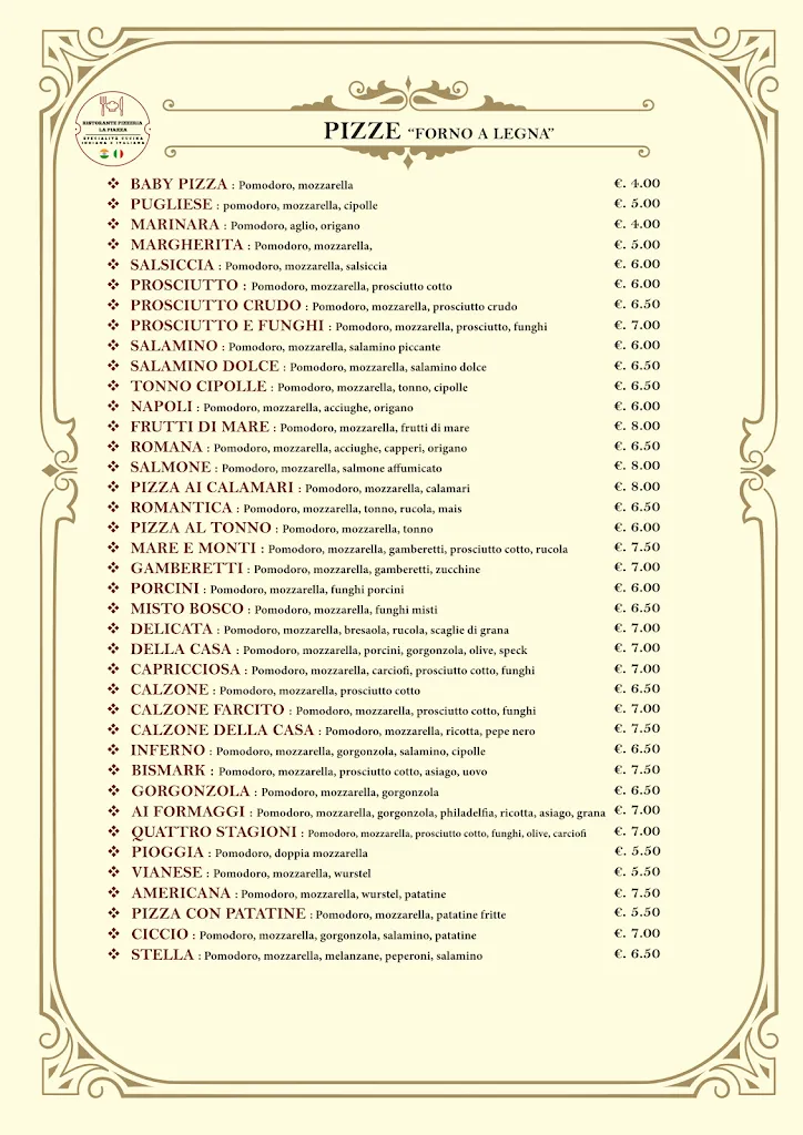 Menu_Ristorante Pizzeria La Piazza_Erbusco_image_4