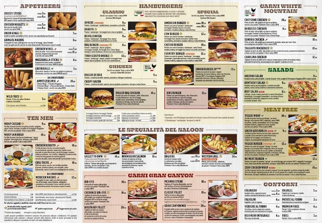 Menu_Old Wild West - Erbusco Porte Franche_Erbusco_image_1