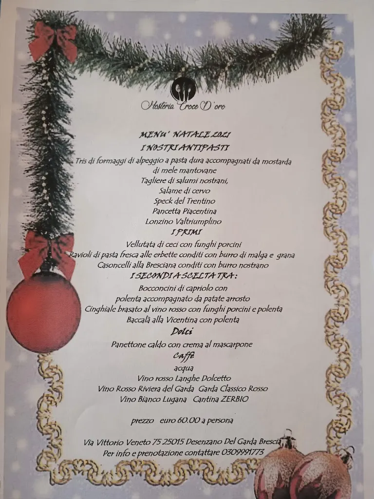 Menu_Hosteria Croce D'Oro_Desenzano del Garda_image_1