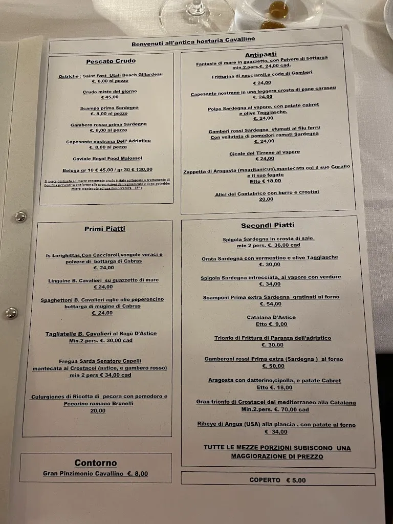 Menu_Antica Hostaria Cavallino_Desenzano del Garda_image_1
