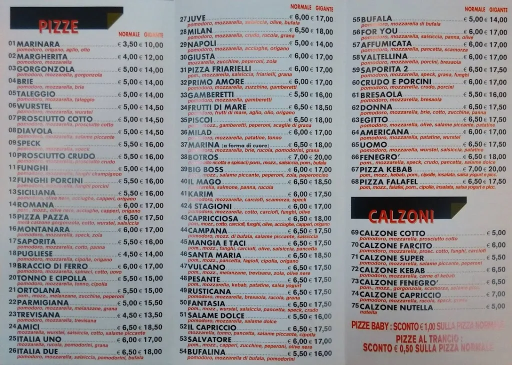 Menu_Pizzeria Il Capriccio Fenegrò_Fenegrò_image_1